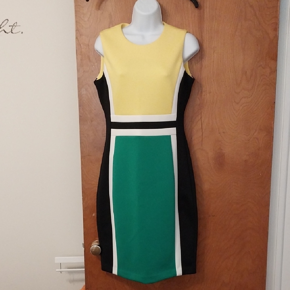 Calvin Klein Colorblock Sheath Dress